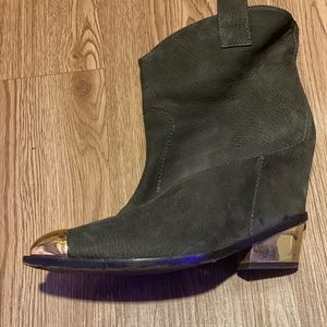 Giuseppe Platform Grey Suede Boot